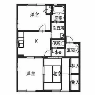 フォーレス東南B【1階】の間取り