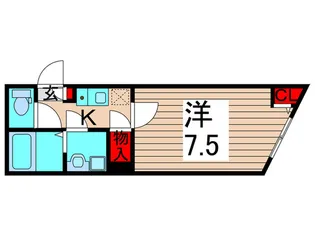 MQuarto五反野【1階】の間取り