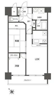 グリーンフィールド大山【6階】の間取り