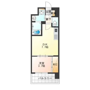 Dimora難波【4階】の間取り