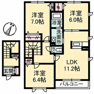 プリーマ ハイム【2階】の間取り