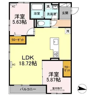 Lapis Lazuli B棟【3階】の間取り