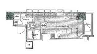 ビバリーホームズ池袋【5階】の間取り