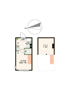 ハーモニーテラス赤羽岩淵【2階】の間取り