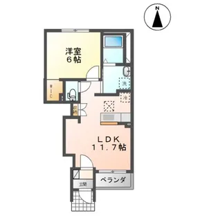 リバープレイスST【1階】の間取り