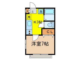 クリ-ンハウス【1階】の間取り