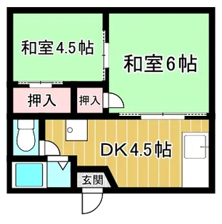 コーポ大平【2階】の間取り