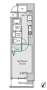 グランジット日本橋浜町【3階】の間取り