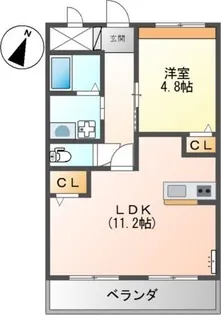エバー・コンフォースII【2階】の間取り
