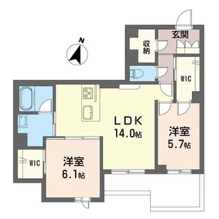 リラフォート【1階】の間取り