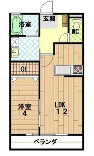 メゾン秀B【1階】の間取り