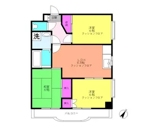リヴェール荏田【4階】の間取り