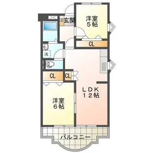 ロイヤルメゾンALBA【2階】の間取り