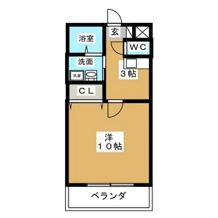 サニーハイツ名城【2階】の間取り