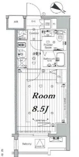 メイクス浅草イースト【2階】の間取り