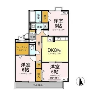 グランドゥール笹塚【3階】の間取り