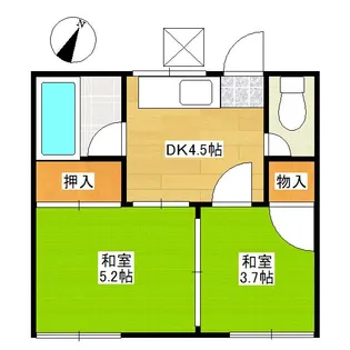 ユミカハイツ【1階】の間取り