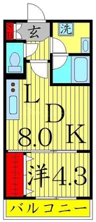 NEOグレイス綾瀬【1階】の間取り