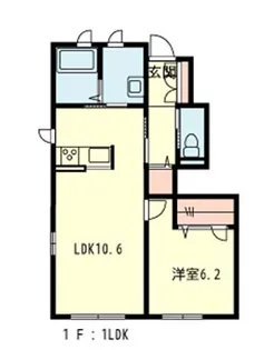 Base四倉【1階】の間取り