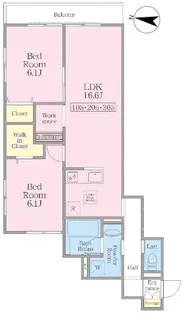 モリス・モルカ【3階】の間取り