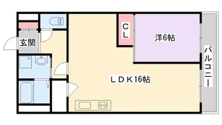 龍宝マンション【6階】の間取り