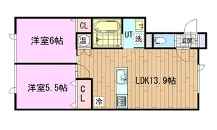 フォルティーナポルタ【2階】の間取り