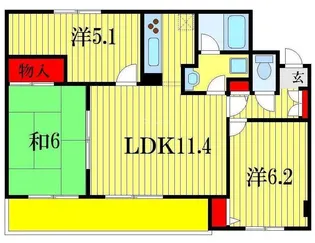 幕張イースト【3階】の間取り