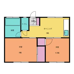 マルマツマンション【3階】の間取り