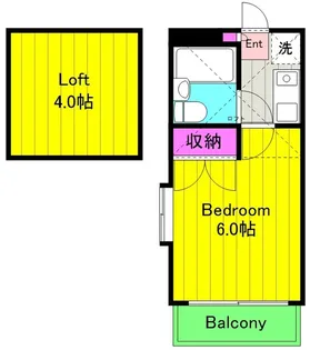 ハイランドエイト【2階】の間取り