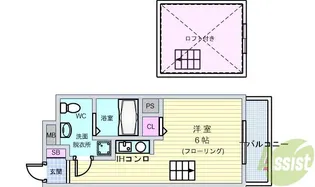 エルフ豊中【4階】の間取り