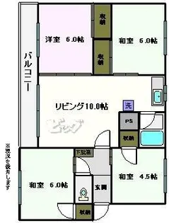 ルミエール有明B棟【1階】の間取り
