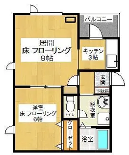 グローリハイツ北進【3階】の間取り