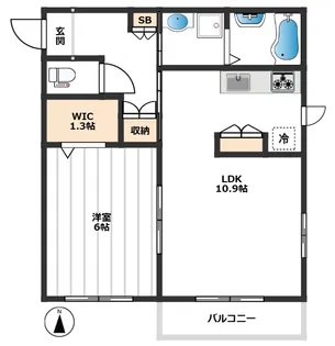 シャルマン・ドミール【2階】の間取り