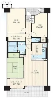 ルモンベル本厚木【11階】の間取り