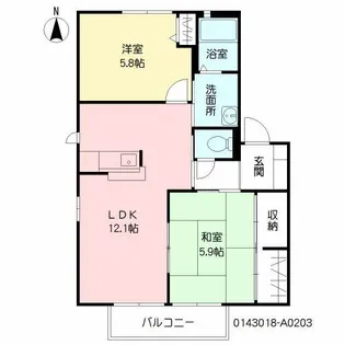 vegas1【2階】の間取り