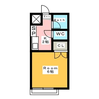 エスペラント神谷【2階】の間取り