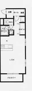DIシバタマンションII【4階】の間取り