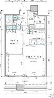パークタワー勝どき サウス【36階】の間取り
