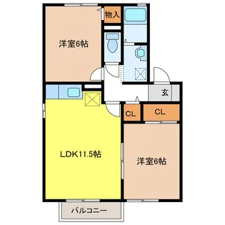 Arcadia MAKI【2階】の間取り