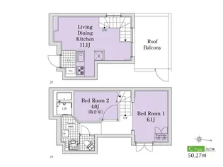 SOU桜新町II【2階】の間取り
