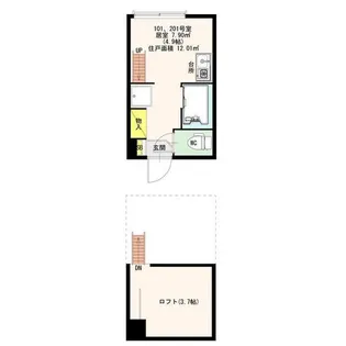 グランリュクス【1階】の間取り