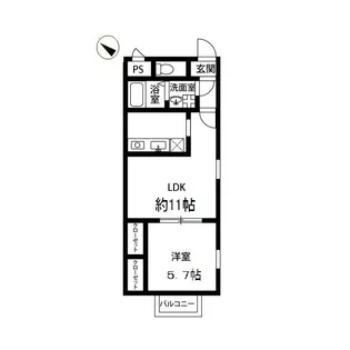 アムール ゆう【2階】の間取り
