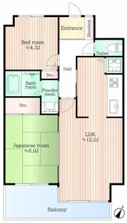 グリーンパーク川越【5階】の間取り