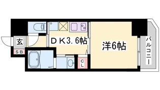 ワールドアイ神戸湊町【11階】の間取り