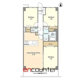 ヒルトップ・スクエアー【11階】の間取り