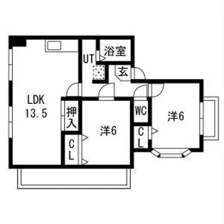 ソシア錦【3階】の間取り