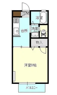 グリーンゲーブルスB棟【2階】の間取り