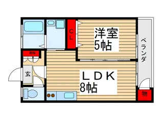 清水マンション【2階】の間取り