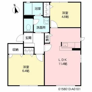 スパロー【1階】の間取り