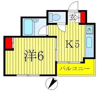 インペリアルホリウチ壱番館【5階】の間取り